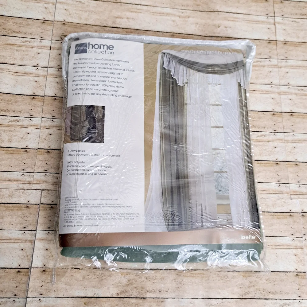 JC Penney LisetteOne Scsrf Valance Home Collection Sage 60